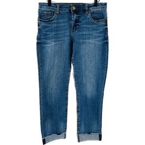 Kut From The Kloth Ankle Straight Leg Size 10  Distressed  with Cuff